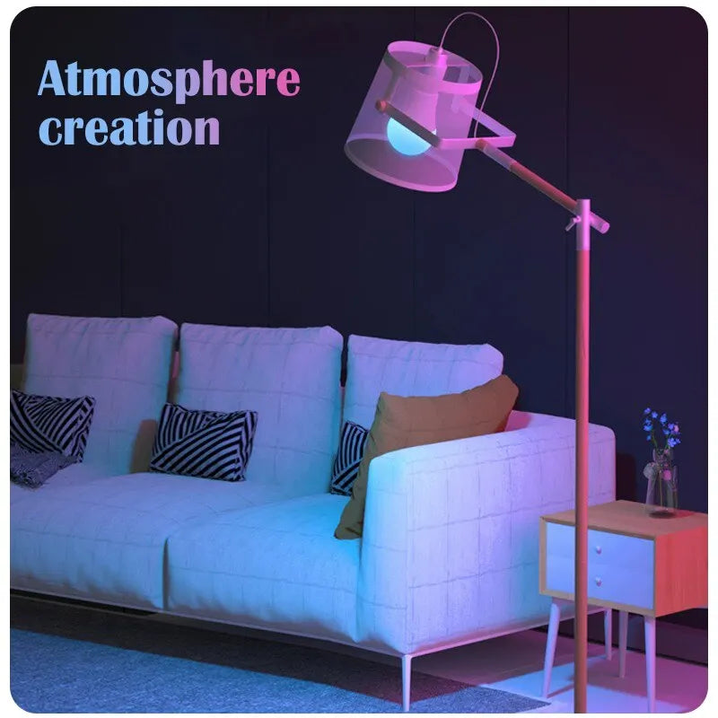 GlowSphere™ 16-Color RGB LED Bulb – Remote Controlled Mood Lighting