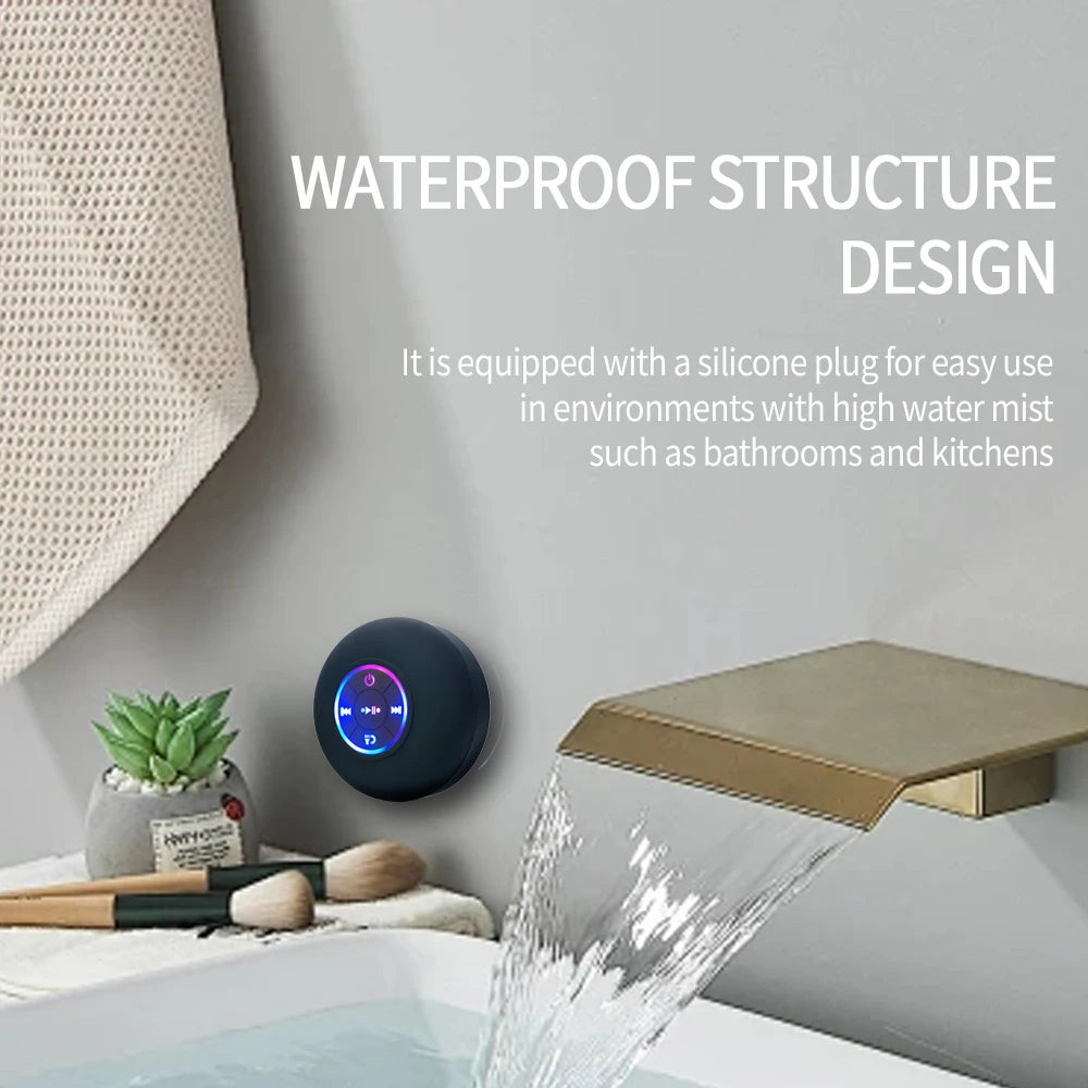 PowerBass™ Waterproof Bluetooth Speaker – 10H Playtime & Deep Bass